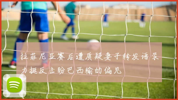 拉菲尼亚赛后遭质疑妻子转发语录力挺反击盼巴西输的偏见